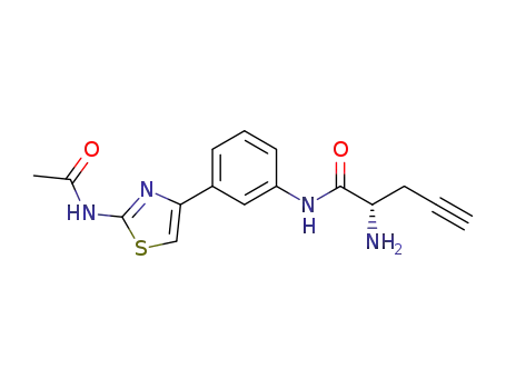 N-[2-N-acetylamino-4-(3-aminophenyl)thiazole]propargylglycinamide