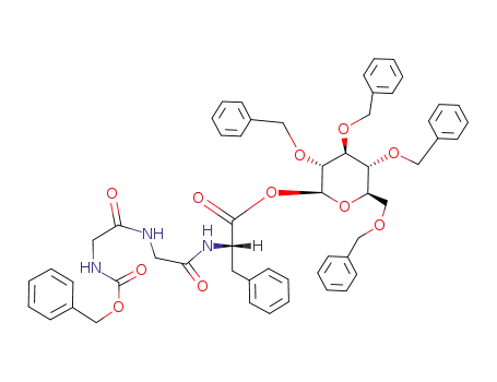 2,3,4,6-tetra-O-benzyl-1-O-(N-benzyloxycarbonylglycylglycyl-L-phenylalanyl)-β-D-glucopyranose